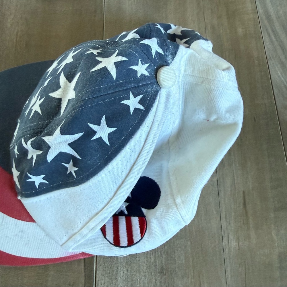 Vintage Goofy's Hat Co Snapback Disney Mickey Flag Stars Stripes Baseball Cap 90 - Picture 4 of 14